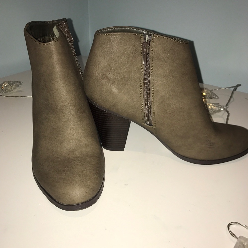 Olive green shoes